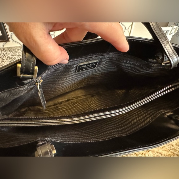 Prada Black Leather Tote Bag - Picture 8 of 12